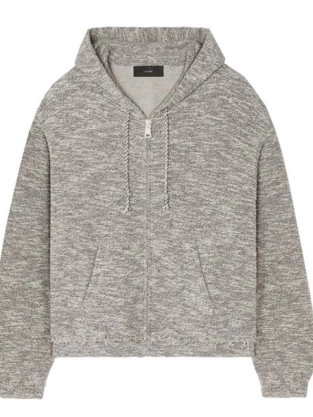Affordable B&W Women Mouline zipped hoodie Alanui 0707